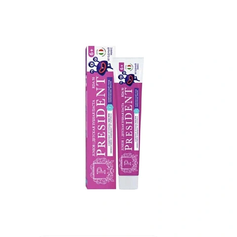 Зубная паста PRESIDENT Ягодный микс (с 6-ти лет), 70 г - изображение 1