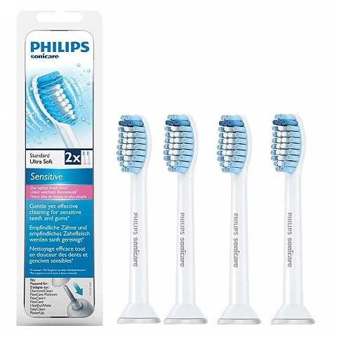 Philips Sonicare HX6054/07 Sensitive Standard, 4 шт - изображение 1