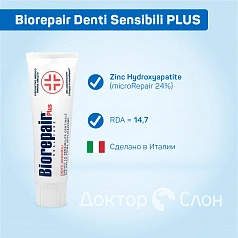 Зубная паста Biorepair Denti Sensibili PLUS, 75 мл