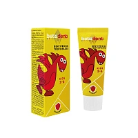 Зубная паста Betadent Kids малина (3-6 лет), 75 мл