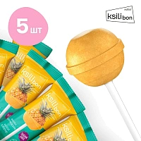 Леденец на палочке Ksilibon Lollipop Экзотический ананас, 5 шт.