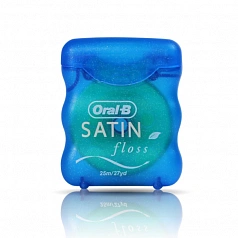 Вощеная нить Oral-B SatinFloss мята, 25 м