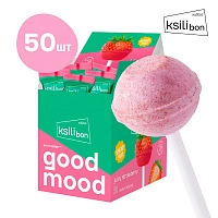 Леденец на палочке Ksilibon Lollipop Клубника, 50 шт. - изображение 1