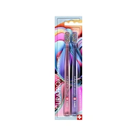 2 зубные щетки CURAPROX 5460 Ultrasoft Duo Colorful Curls 2023 - изображение 2