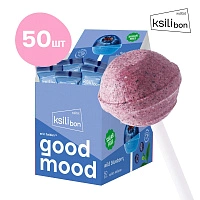 Леденец на палочке Ksilibon Lollipop Голубика, 50 шт.