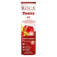 Зубная паста R.O.C.S. Teens Кола и лимон (от 8 до 18 лет), 60 мл