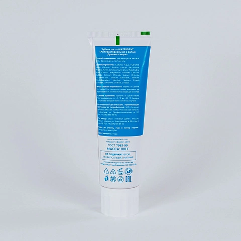 Зубная паста Waterdent Антибактериальная с солью Древнего моря, 100 гр - изображение 3