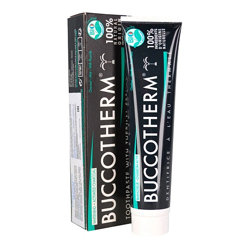 Зубная паста BUCCOTHERM с углем, 75 мл - изображение 1