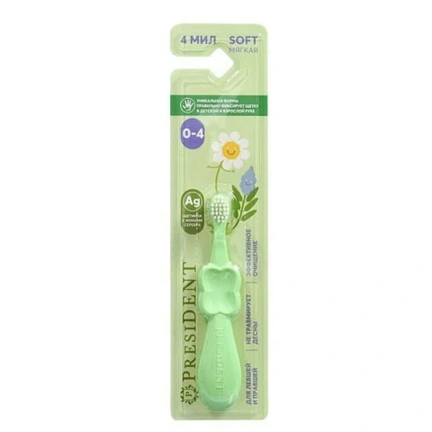 Зубная щетка PRESIDENT Baby (с 0 до 3 лет) - изображение 3