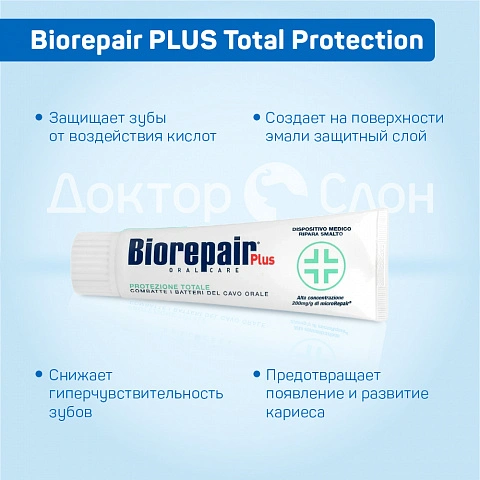 Зубная паста Biorepair PLUS Total Protection, 75 мл - изображение 3