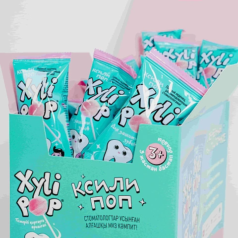 Леденец на палочке Miradent XyliPOP (клубника), 50 шт - изображение 8