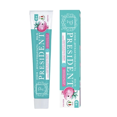 Зубная паста PRESIDENT Жвачка (с 6-ти лет), 70 гр - изображение 1