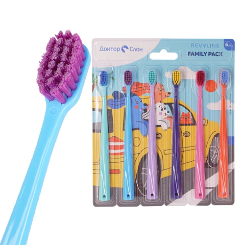Набор зубных щеток Revyline SM 5000 Family Edition, 6 шт. - изображение 1