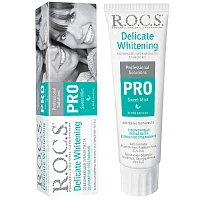 Зубная паста R.O.C.S. PRO Деликатное отбеливание Sweet mint, 100 мл