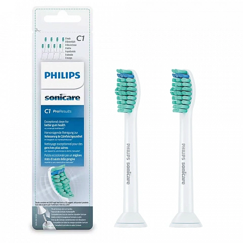 Philips Sonicare HX6012/07 для удаления налета ProResults, 2 шт - изображение 1