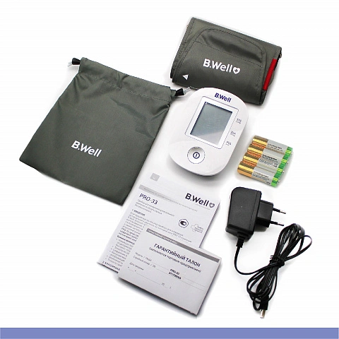 Тонометр B.Well PRO-33 c универсальной манжетой и адаптером - изображение 6