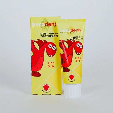 Зубная паста Betadent Kids малина (3-6 лет), 75 мл - изображение 2
