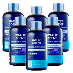 Набор жидкостей для ирригатора Waterdent Укрепление эмали, 6 шт