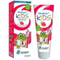 Зубная паста Miradent Mirafluor kids (с 0 до 6 лет), 75 мл