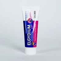 Зубная паста-гель Эльгидиум Kids от кариеса со вкусом красных ягод (от 3 до 6 лет), 50 мл