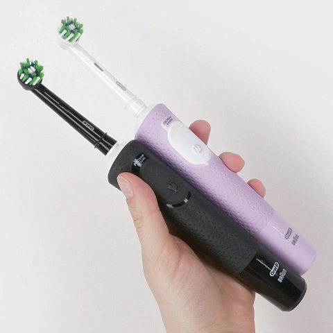 Набор из двух электрических зубных щеток Oral-B Vitality Pro X Clean (Чёрная, Лиловая) - изображение 11