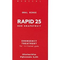 Ополаскиватель Montcarotte RAPID25 Красный грейпфрут, хлоргексидин 0,25% 100 мл - изображение 3