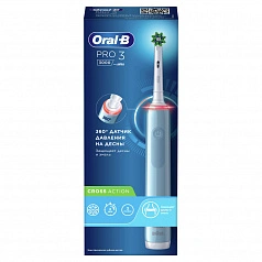 Электрическая зубная щетка Oral-B Pro 3 3000 Cross Action Blue D505.513.3