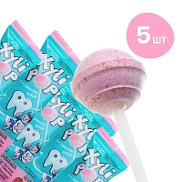 Леденец на палочке Miradent XyliPOP (клубника), 5 шт
