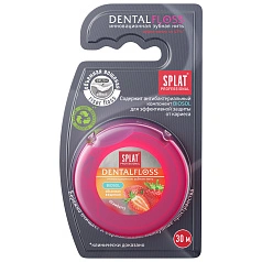 Вощеная нить Splat Dental Floss с клубникой, 30 м