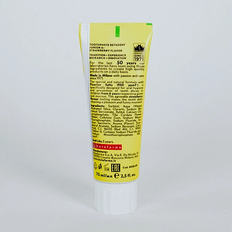 Зубная паста Betadent Junior 6+, земляника, 75 мл - изображение 4