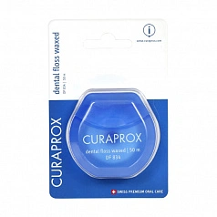 Вощеный флосс Curaprox DF834, 50 м