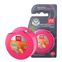 Вощеная нить Splat Dental Floss с клубникой, 30 м
