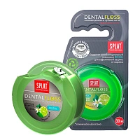 Вощеная нить Splat Dental Floss с бергамотом и лаймом, 30 м - изображение 1