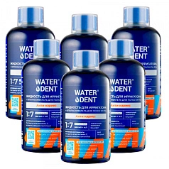 Набор жидкостей для ирригатора Waterdent Анти-кариес 12+, 6 шт