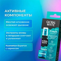 Спрей GLOBAL WHITE Fresh мята, 15 мл