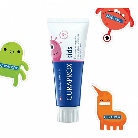 Зубная паста CURAPROX Kids 1450 со вкусом арбуза (с 6 лет), 60 мл - изображение 9