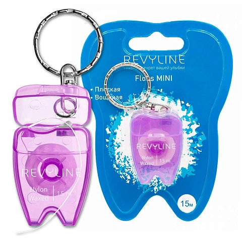 Вощеная зубная нить Revyline floss mini, 15 м - изображение 1