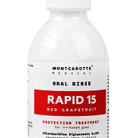 Ополаскиватель Montcarotte RAPID15 Красный грейпфрут, хлоргексидин 0,15% 200 мл