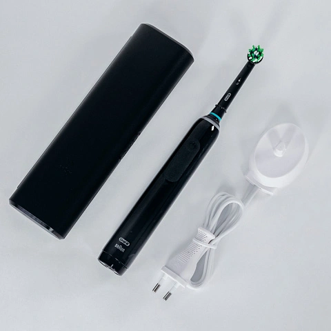 Электрическая зубная щетка Oral-B Pro 3 3500 Cross Action Black D505.513.3 - изображение 8