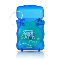 Вощеная нить Oral-B SatinFloss мята, 25 м
