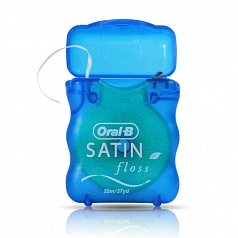 Вощеная нить Oral-B SatinFloss мята, 25 м