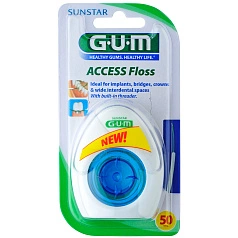 Флосс GUM Access Floss для имплантов/брекетов, 30м